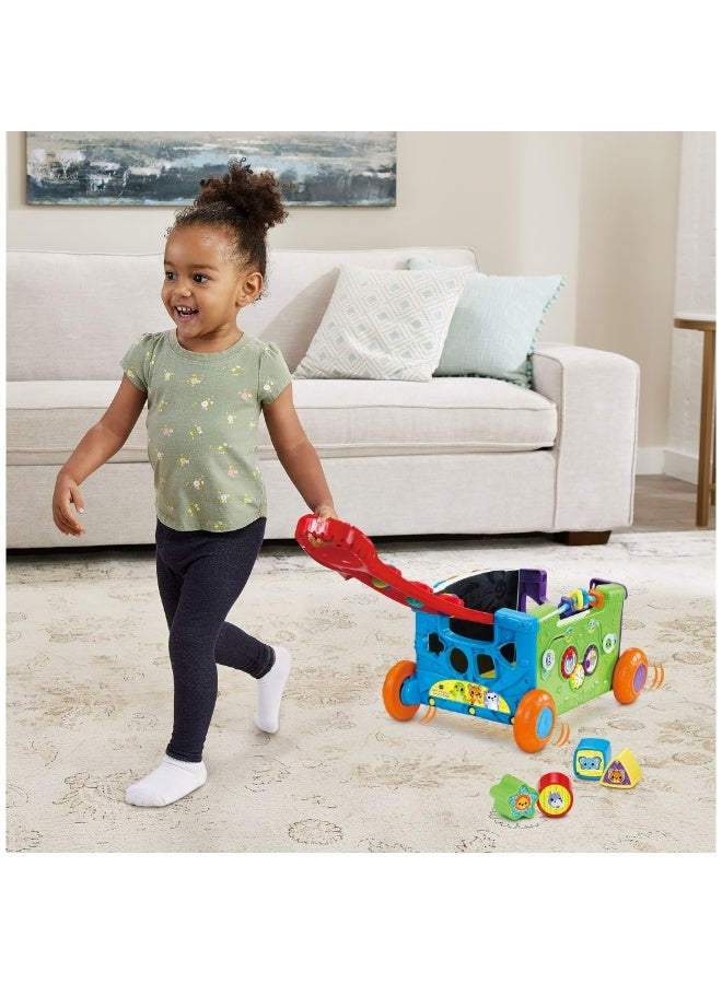 Vtech - Sort & Discover Activity Wagon - Multicolour | Load up and get ready to roll with four sides of play including an activity panel | Suitable ages 12m + up - Image 3